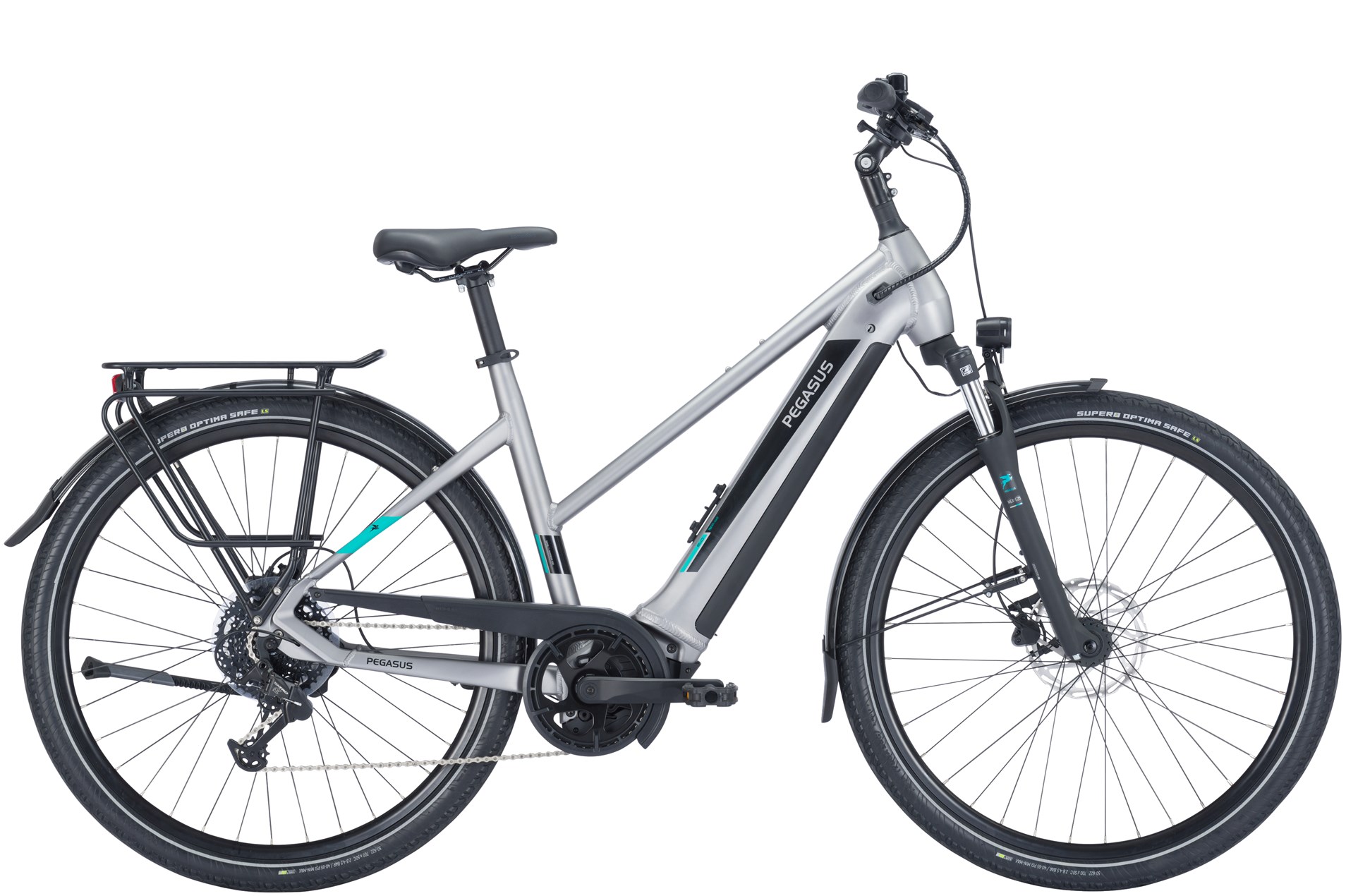 Pegasus Evo CX 750 Wh Damen Trapez silber 2024