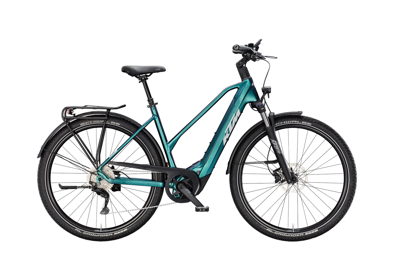 KTM Macina Gran 820 800 Wh Damen Trapez grün 2025